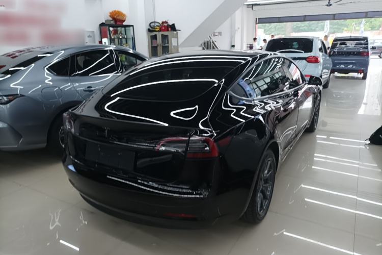 Used Tesla Model 3 2021 Standard Range Rear-Wheel Drive Upgraded Version 3D6 Rear Right 45 Deg