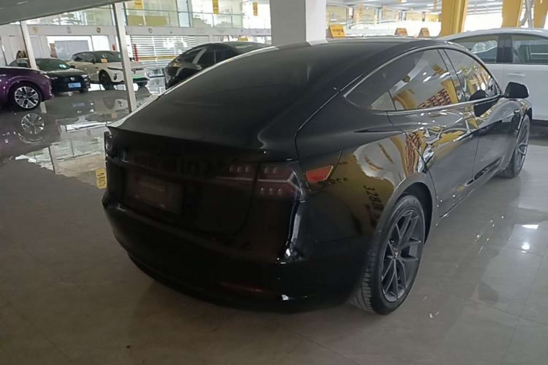 Used Tesla Model 3 2021 Standard Range Rear-Wheel Drive Upgraded Version 3D6 Rear Right 45 Deg