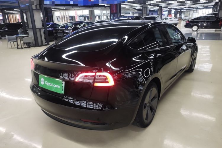 Used Tesla Model 3 2021 Standard Range Rear-Wheel Drive Upgraded Version 3D6 Rear Right 45 Deg