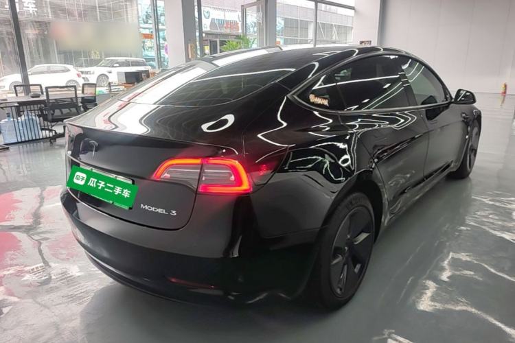 Used Tesla Model 3 2021 Standard Range Rear-Wheel Drive Upgraded Version 3D6 Rear Right 45 Deg