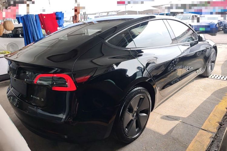 Used Tesla Model 3 2021 Standard Range Rear-Wheel Drive Upgraded Version 3D6 Rear Right 45 Deg