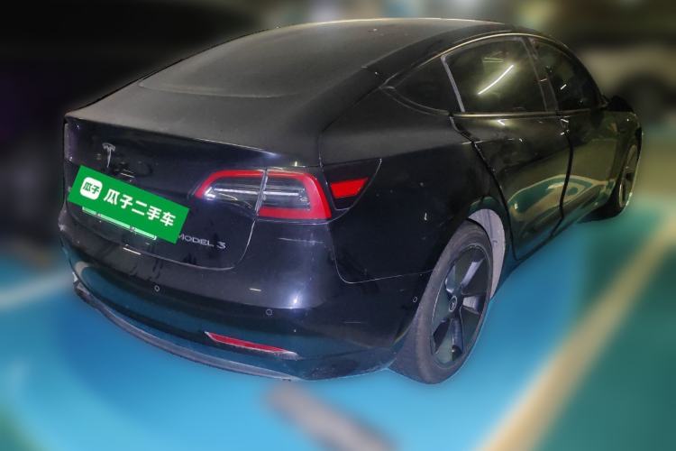 Used Tesla Model 3 2021 Revised Version Standard Range Rear-Wheel Drive Upgraded Edition 3D1 Rear Right 45 Deg