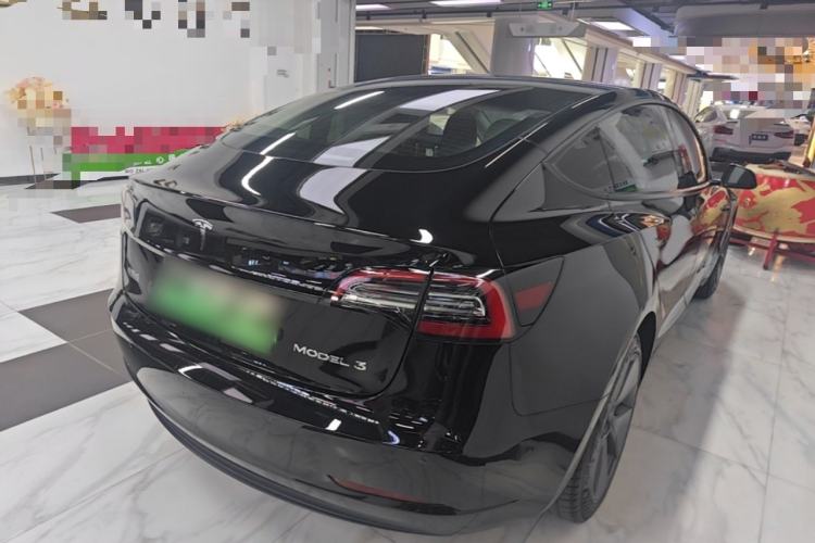 Used Tesla Model 3 2021 Standard Range Rear-Drive Upgraded Version Rear Right 45 Deg