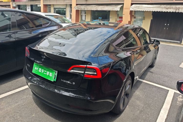 Used Tesla Model 3 2021 Standard Range Rear-Wheel Drive Upgraded Version 3D6 Rear Right 45 Deg