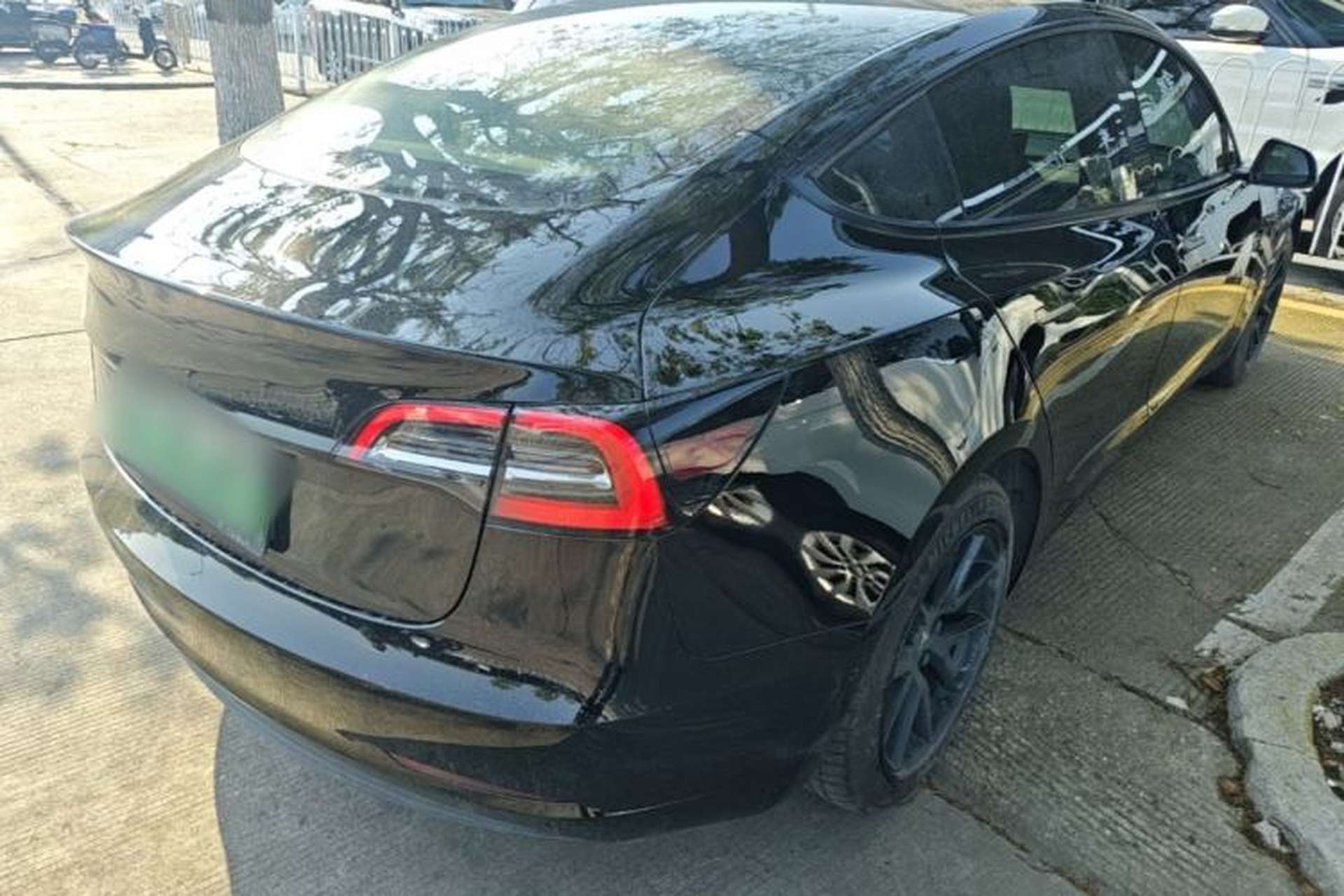 Used Tesla Model 3 2021 Standard Range Rear-Drive Upgraded Version Rear Right 45 Deg