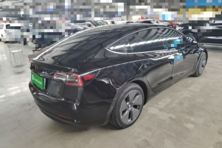 Used Tesla Model 3 2021 Standard Range Rear-Drive Upgraded Version Rear Right 45 Deg