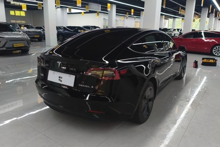 Used Tesla Model 3 2021 Standard Range Rear-Drive Upgraded Version Rear Right 45 Deg
