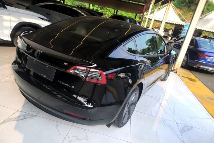 Used Tesla Model 3 2021 Standard Range Rear-Wheel Drive Upgraded Version 3D6 Rear Right 45 Deg