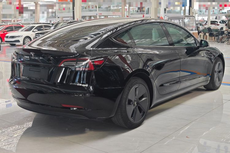 Used Tesla Model 3 2021 Standard Range Rear-Wheel Drive Upgraded Version 3D6 Rear Right 45 Deg