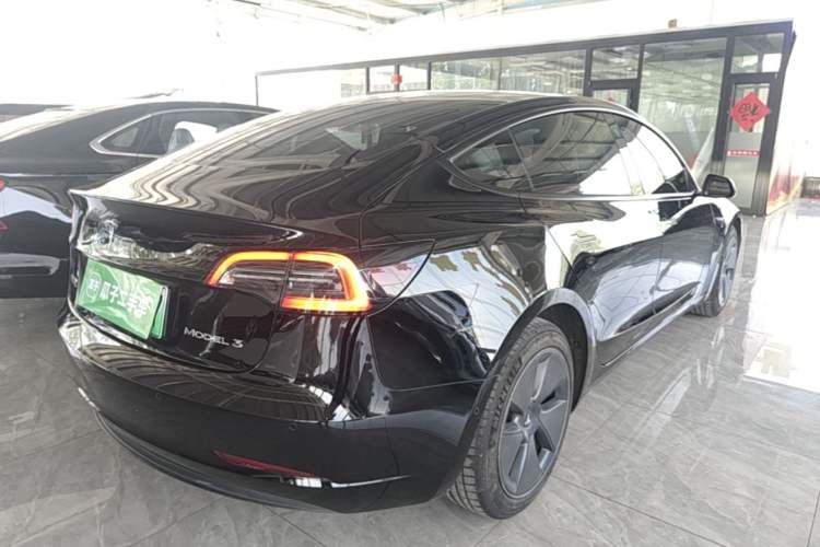Used Tesla Model 3 2021 Standard Range Rear-Wheel Drive Upgraded Version 3D6 Rear Right 45 Deg
