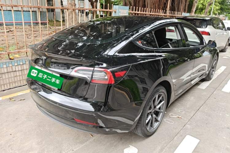Used Tesla Model 3 2021 Revised Version Standard Range Rear-Wheel Drive Upgraded Edition 3D1 Rear Right 45 Deg
