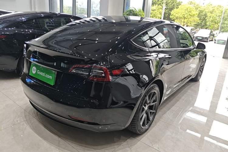 Used Tesla Model 3 2021 Standard Range Rear-Drive Upgraded Version Rear Right 45 Deg