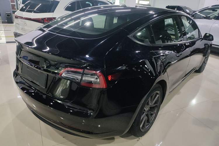 Used Tesla Model 3 2021 Standard Range Rear-Drive Upgraded Version Rear Right 45 Deg