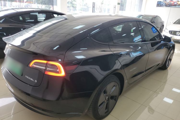 Used Tesla Model 3 2021 Standard Range Rear-Drive Upgraded Version Rear Right 45 Deg