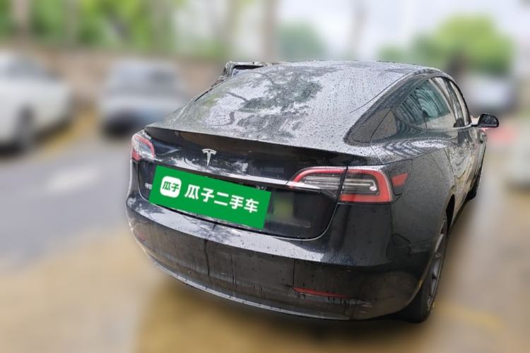 Used Tesla Model 3 2021 Standard Range Rear-Drive Upgraded Version Rear Right 45 Deg
