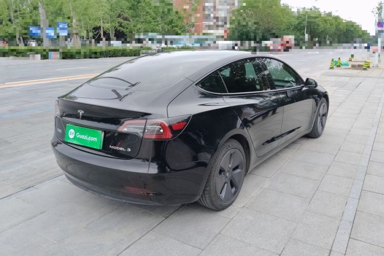 Used Tesla Model 3 2021 Revised Version Standard Range Rear-Wheel Drive Upgraded Edition 3D1 Rear Right 45 Deg