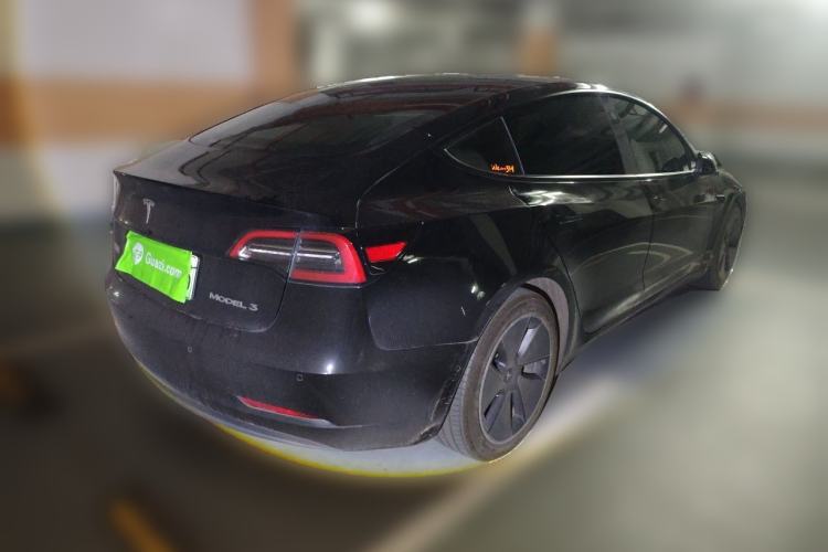 Used Tesla Model 3 2021 Standard Range Rear-Drive Upgraded Version Rear Right 45 Deg