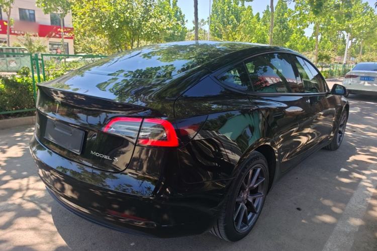 Used Tesla Model 3 2021 Standard Range Rear-Drive Upgraded Version Rear Right 45 Deg