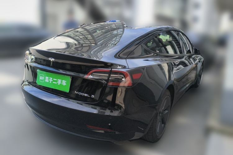 Used Tesla Model 3 2021 Standard Range Rear-Drive Upgraded Version Rear Right 45 Deg