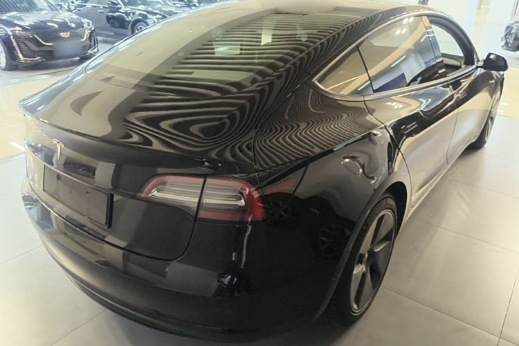 Used Tesla Model 3 2021 Standard Range Rear-Drive Upgraded Version Rear Right 45 Deg
