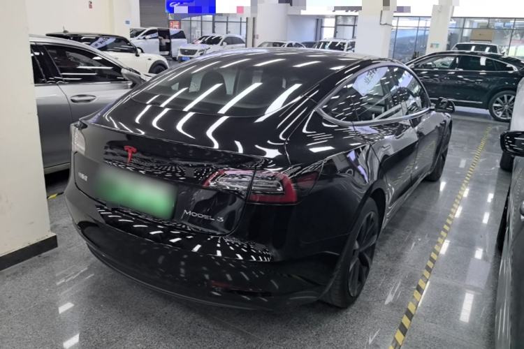 Used Tesla Model 3 2021 Standard Range Rear-Drive Upgraded Version Rear Right 45 Deg