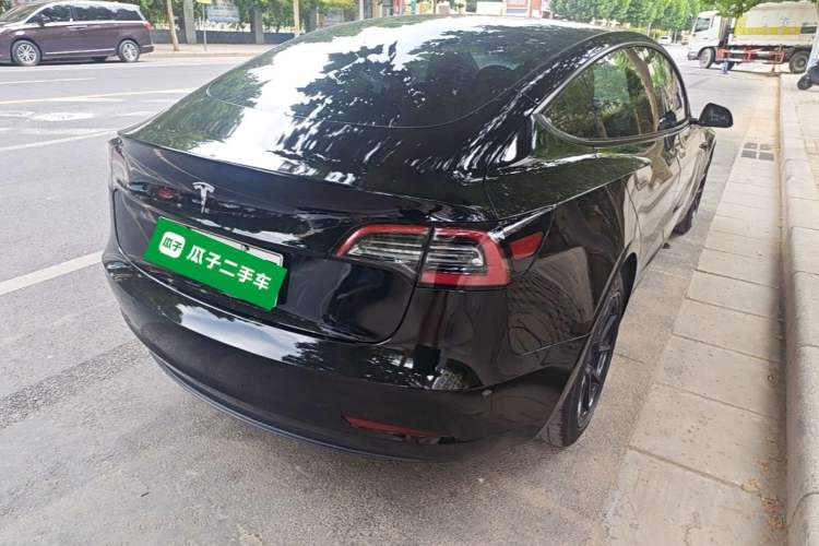Used Tesla Model 3 2021 Revised Version Standard Range Rear-Wheel Drive Upgraded Edition 3D1 Rear Right 45 Deg