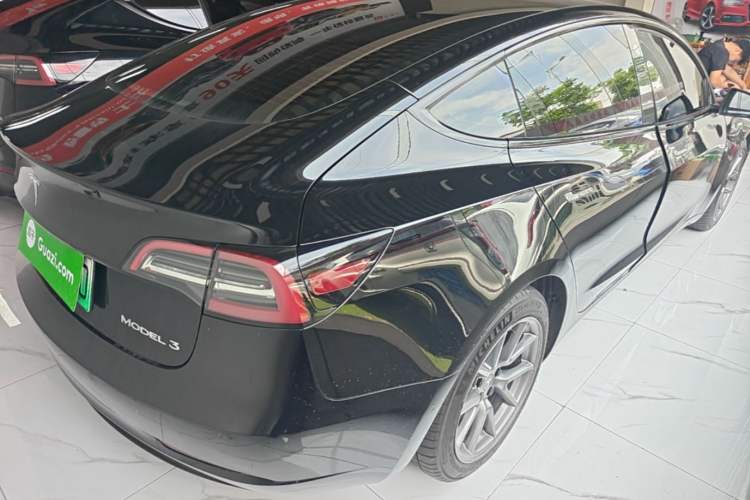 Used Tesla Model 3 2021 Standard Range Rear-Wheel Drive Upgraded Version 3D6 Rear Right 45 Deg