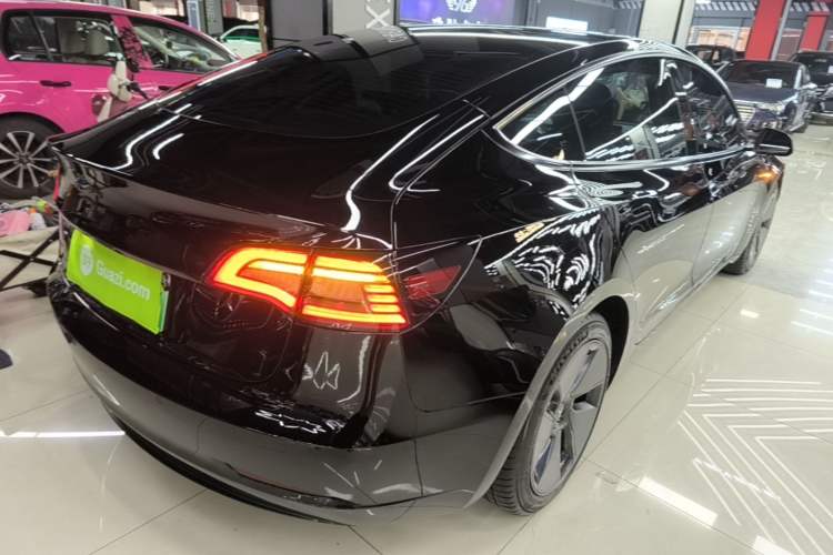 Used Tesla Model 3 2021 Revised Version Standard Range Rear-Wheel Drive Upgraded Edition 3D1 Rear Right 45 Deg