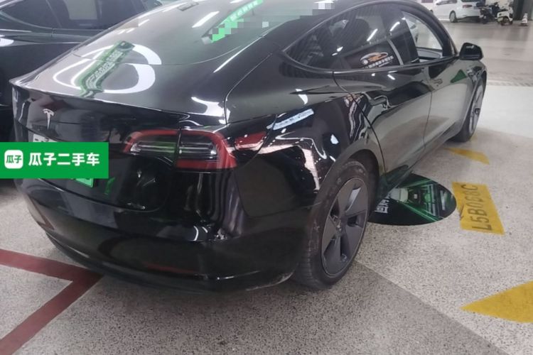 Used Tesla Model 3 2021 Standard Range Rear-Wheel Drive Upgraded Version 3D6 Rear Right 45 Deg