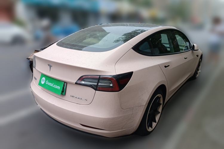 Used Tesla Model 3 2021 Standard Range Rear-Wheel Drive Upgraded Version 3D6 Rear Right 45 Deg