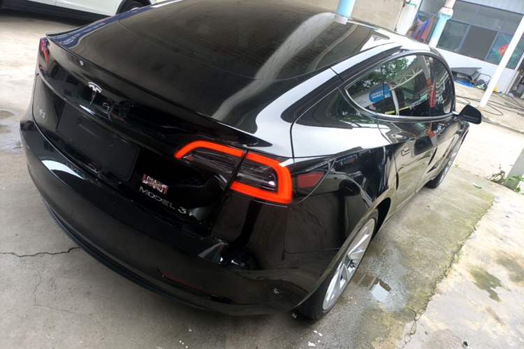 Used Tesla Model 3 2021 Standard Range Rear-Drive Upgraded Version Rear Right 45 Deg