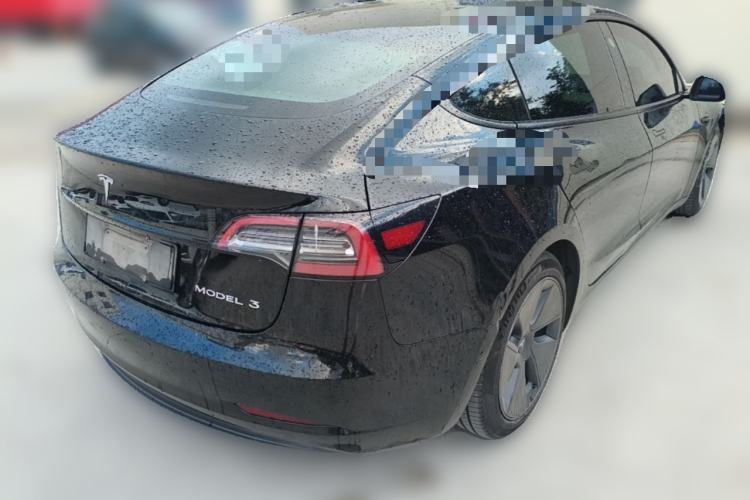 Used Tesla Model 3 2021 Standard Range Rear-Drive Upgraded Version Rear Right 45 Deg