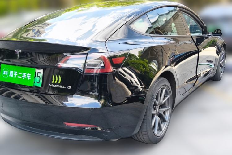 Used Tesla Model 3 2021 Standard Range Rear-Drive Upgraded Version Rear Right 45 Deg