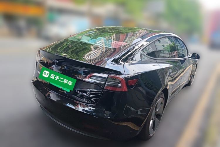 Used Tesla Model 3 2021 Standard Range Rear-Wheel Drive Upgraded Version 3D6 Rear Right 45 Deg