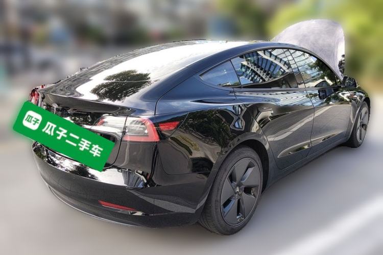 Used Tesla Model 3 2021 Standard Range Rear-Drive Upgraded Version Rear Right 45 Deg