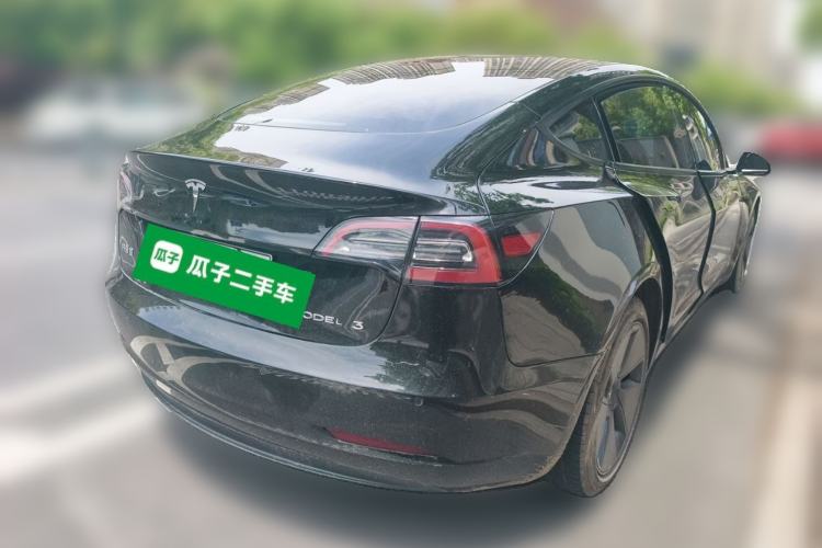 Used Tesla Model 3 2021 Standard Range Rear-Wheel Drive Upgraded Version 3D6 Rear Right 45 Deg