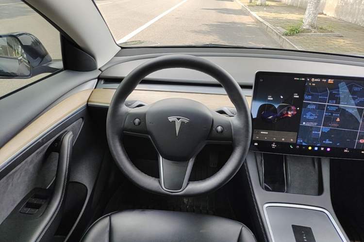 Used Tesla Model 3 2021 Revised Version Standard Range Rear-Wheel Drive Upgraded Edition 3D1 Steering Wheel