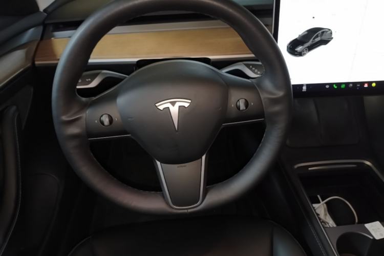 Used Tesla Model 3 2021 Performance High-Performance All-Wheel-Drive Version Steering Wheel