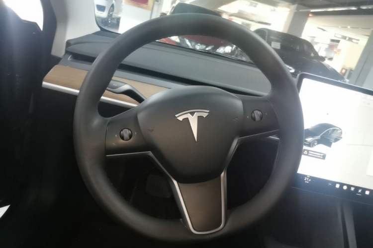 Used Tesla Model 3 2021 Revised Version Standard Range Rear-Wheel Drive Upgraded Edition 3D1 Steering Wheel
