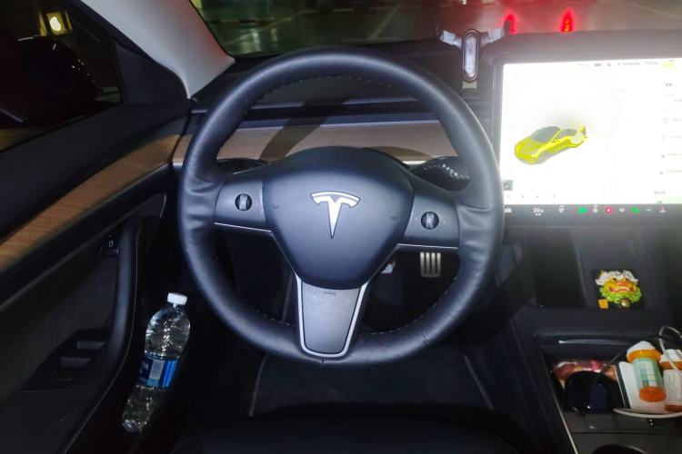 Used Tesla Model 3 2021 Performance High-Performance All-Wheel-Drive Version Steering Wheel