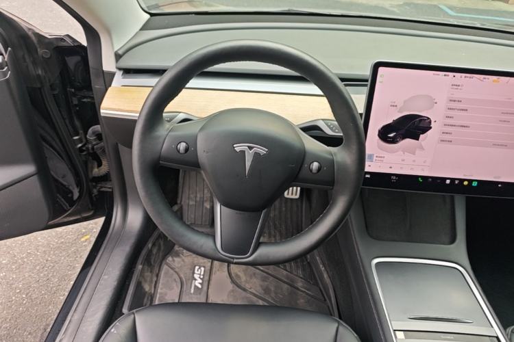Used Tesla Model 3 2021 Revised Version II – Performance High-Performance All-Wheel-Drive Edition Steering Wheel