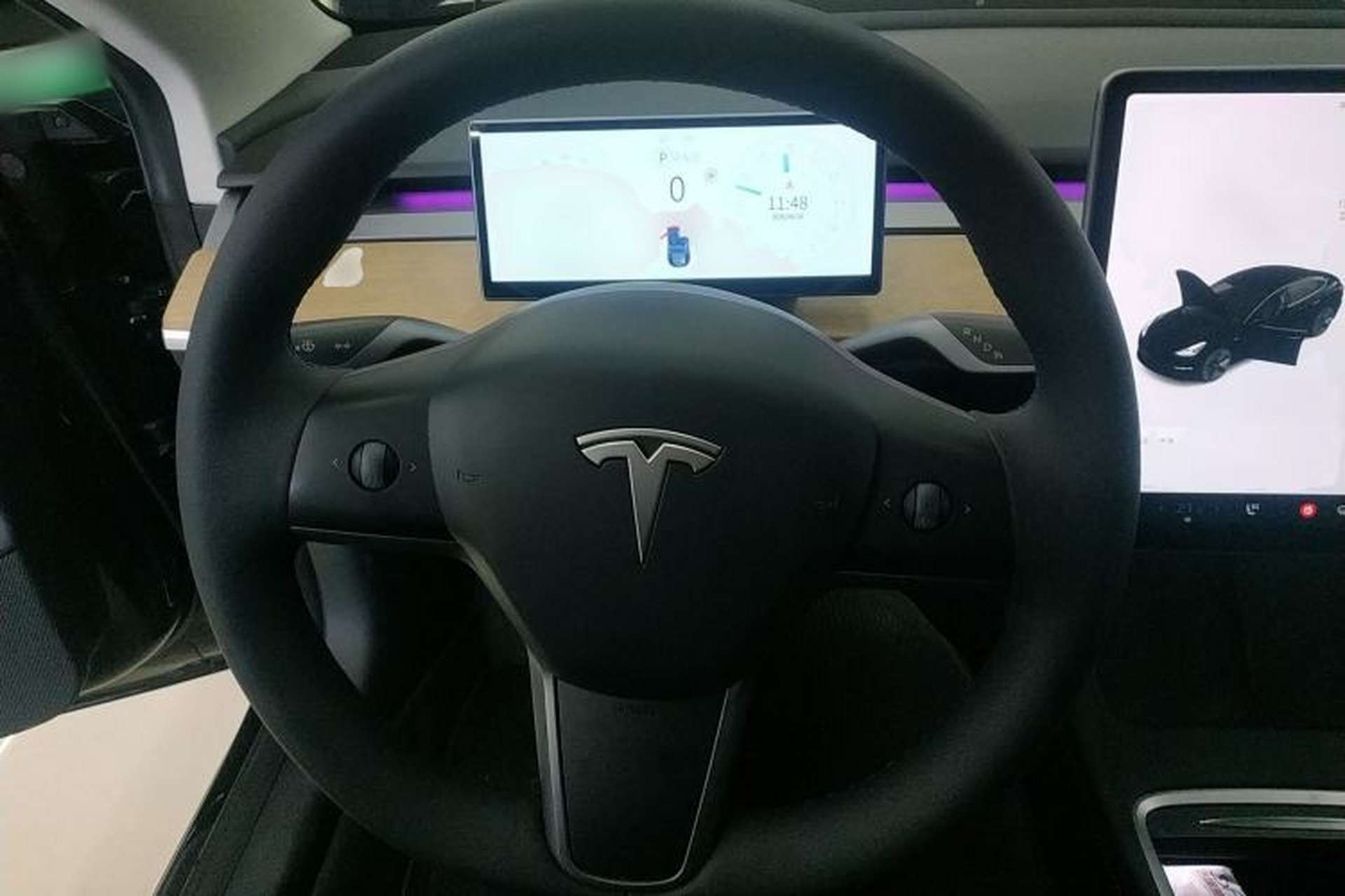 Used Tesla Model 3 2021 Standard Range Rear-Wheel Drive Upgraded Version 3D6 Steering Wheel