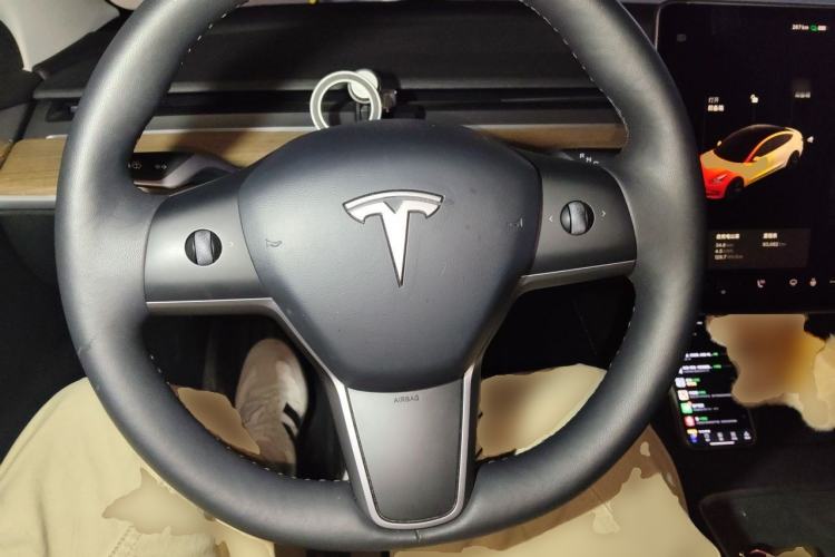 Used Tesla Model 3 2021 Revised Version Standard Range Rear-Wheel Drive Upgraded Edition 3D1 Steering Wheel