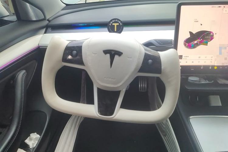 Used Tesla Model 3 2021 Performance High-Performance All-Wheel-Drive Version Steering Wheel