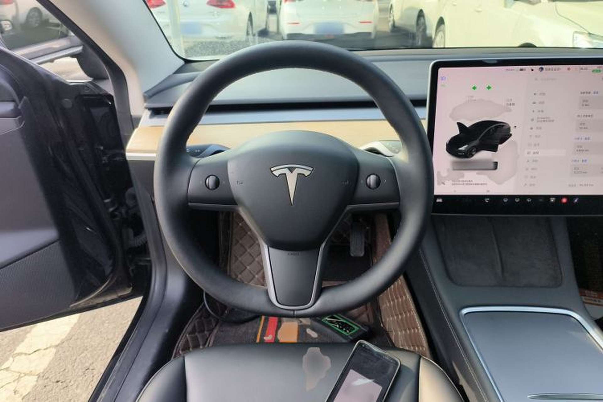 Used Tesla Model 3 2021 Revised Version Standard Range Rear-Wheel Drive Upgraded Edition 3D1 Steering Wheel