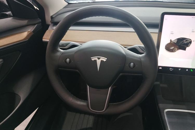 Used Tesla Model 3 2021 Revised Version Standard Range Rear-Wheel Drive Upgraded Edition 3D1 Steering Wheel