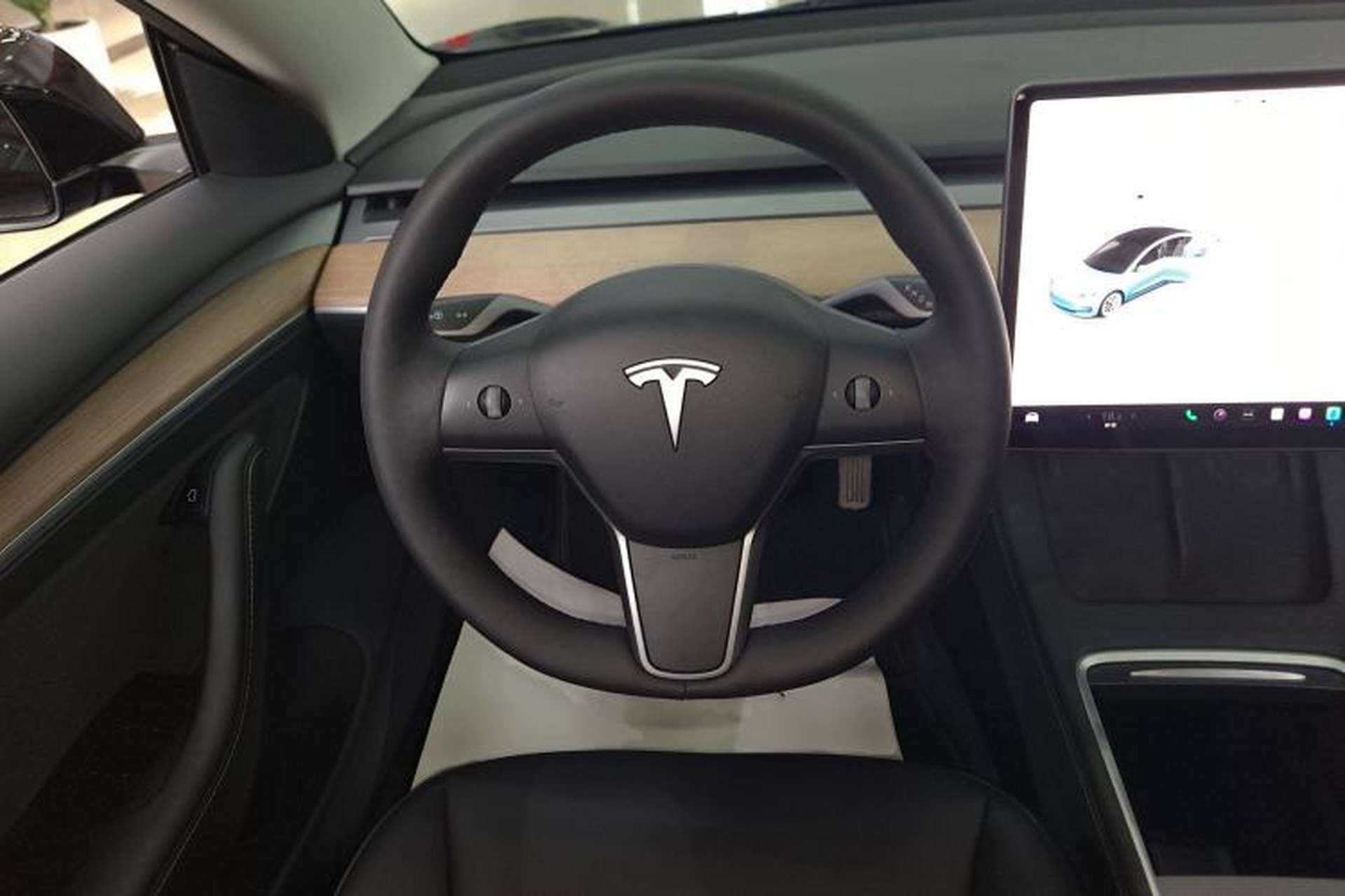 Used Tesla Model 3 2021 Standard Range Rear-Wheel Drive Upgraded Version 3D6 Steering Wheel