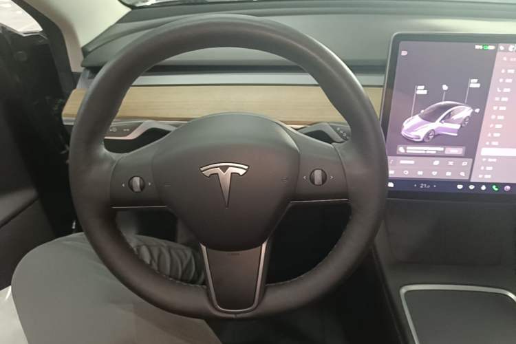 Used Tesla Model 3 2021 Revised Version Standard Range Rear-Wheel Drive Upgraded Edition 3D1 Steering Wheel