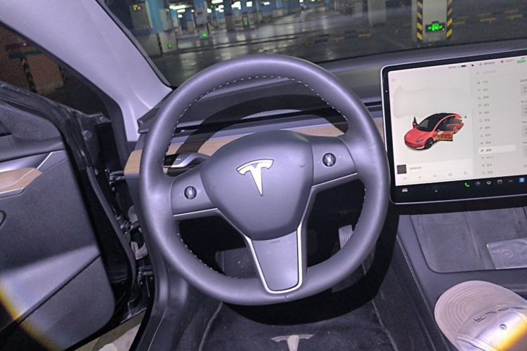 Used Tesla Model 3 2021 Standard Range Rear-Wheel Drive Upgraded Version 3D6 Steering Wheel