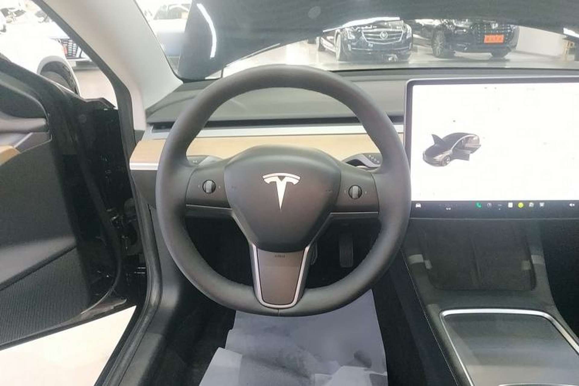 Used Tesla Model 3 2021 Standard Range Rear-Wheel Drive Upgraded Version 3D6 Steering Wheel